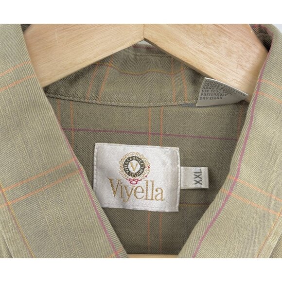 Viyella Men’s Wool Cotton Blend Long Sleeve Button Down Shirt XXL Made In Canada - Picture 6 of 10